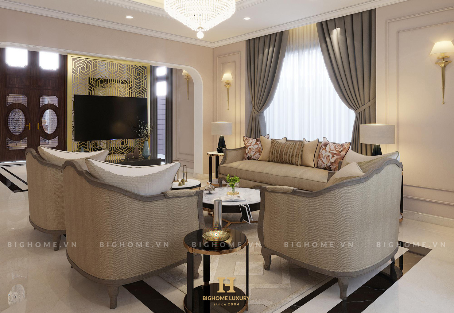 Thiết kế thi công nội thất trọn gói biệt thự Vinhomes