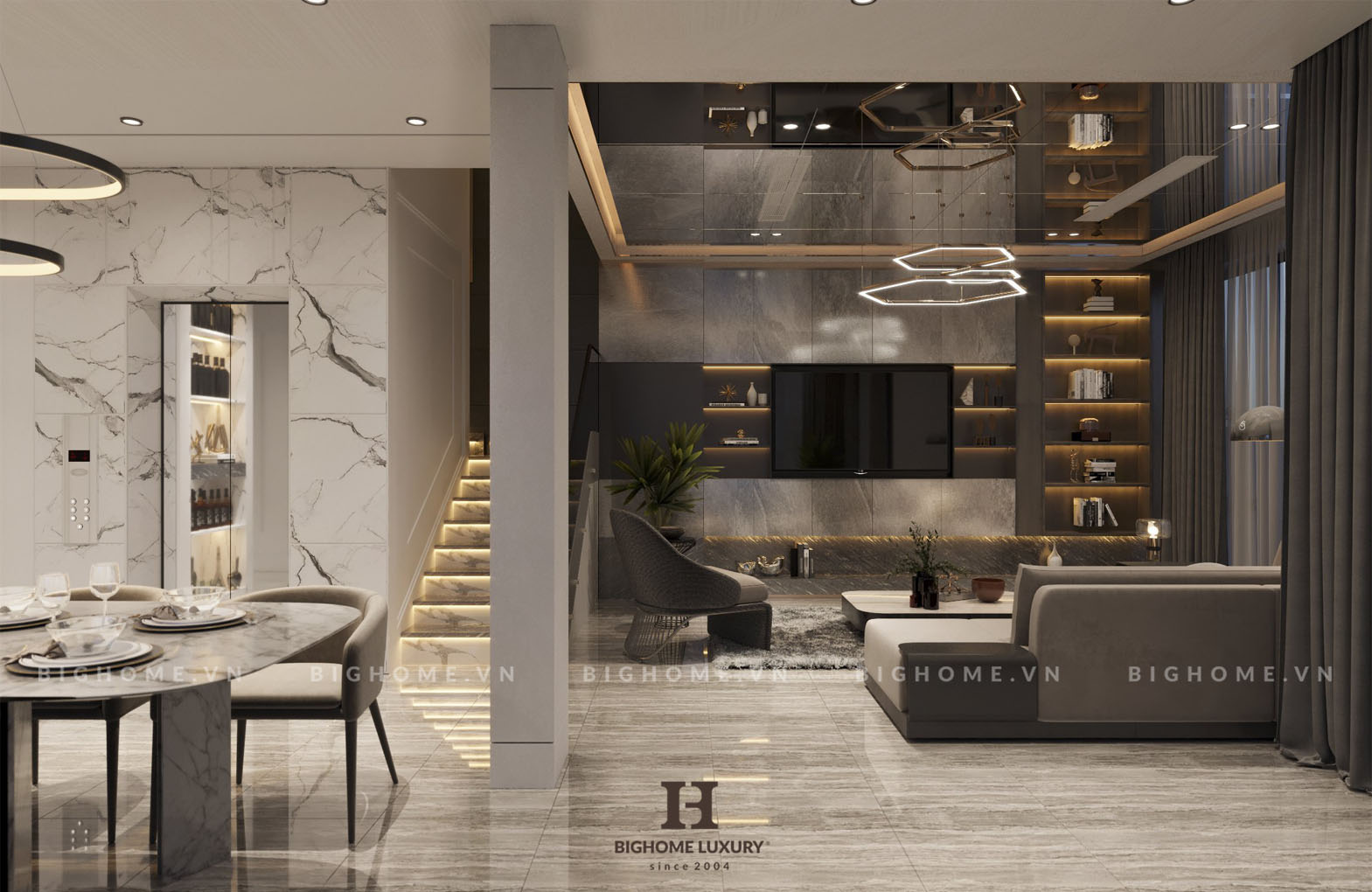 Tuyệt tác nội thất luxury biệt thự The Manor nhà anh Sơn