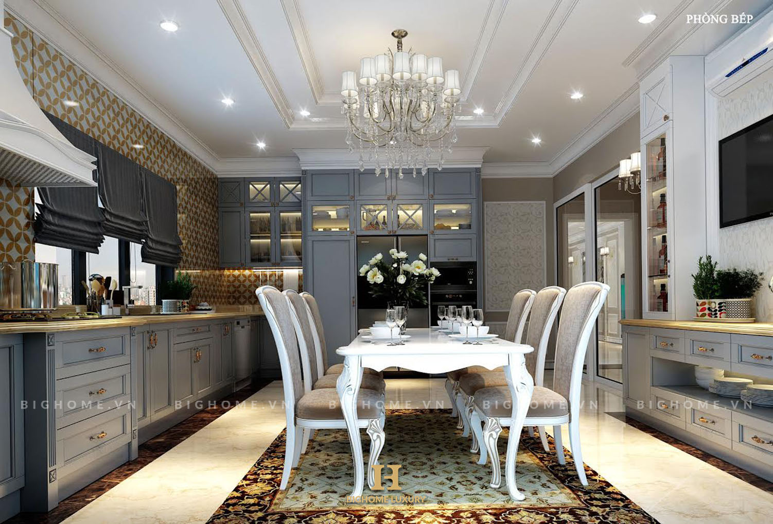 Thiết kế chung cư Royal City theo phong cách tân cổ điển