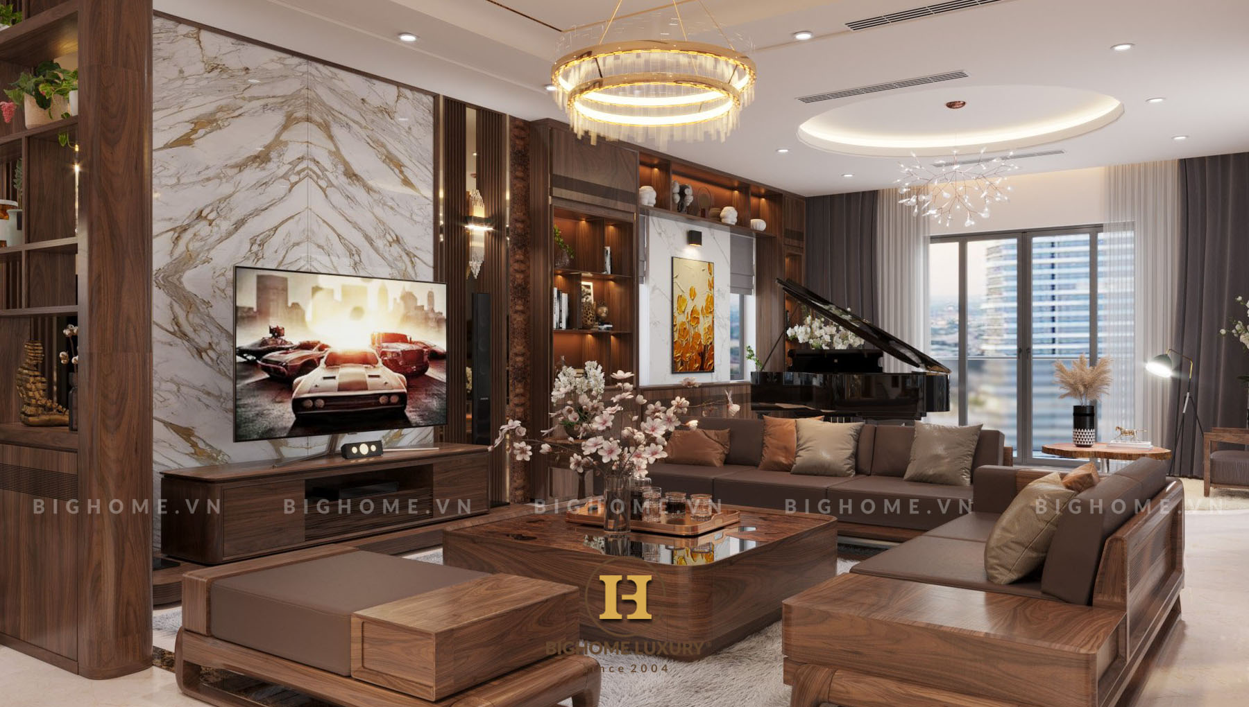 Giải đáp giá bộ sofa gỗ óc chó bao nhiêu?