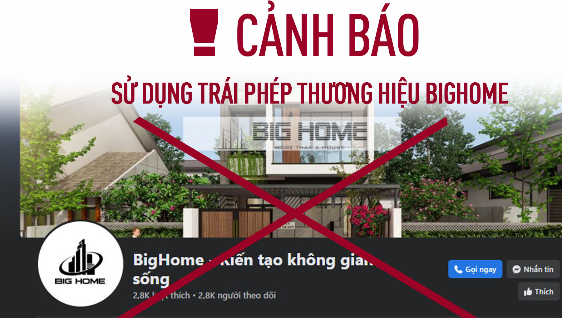 Cảnh báo: Tình trạng sử dụng trái phép thương hiệu Bighome