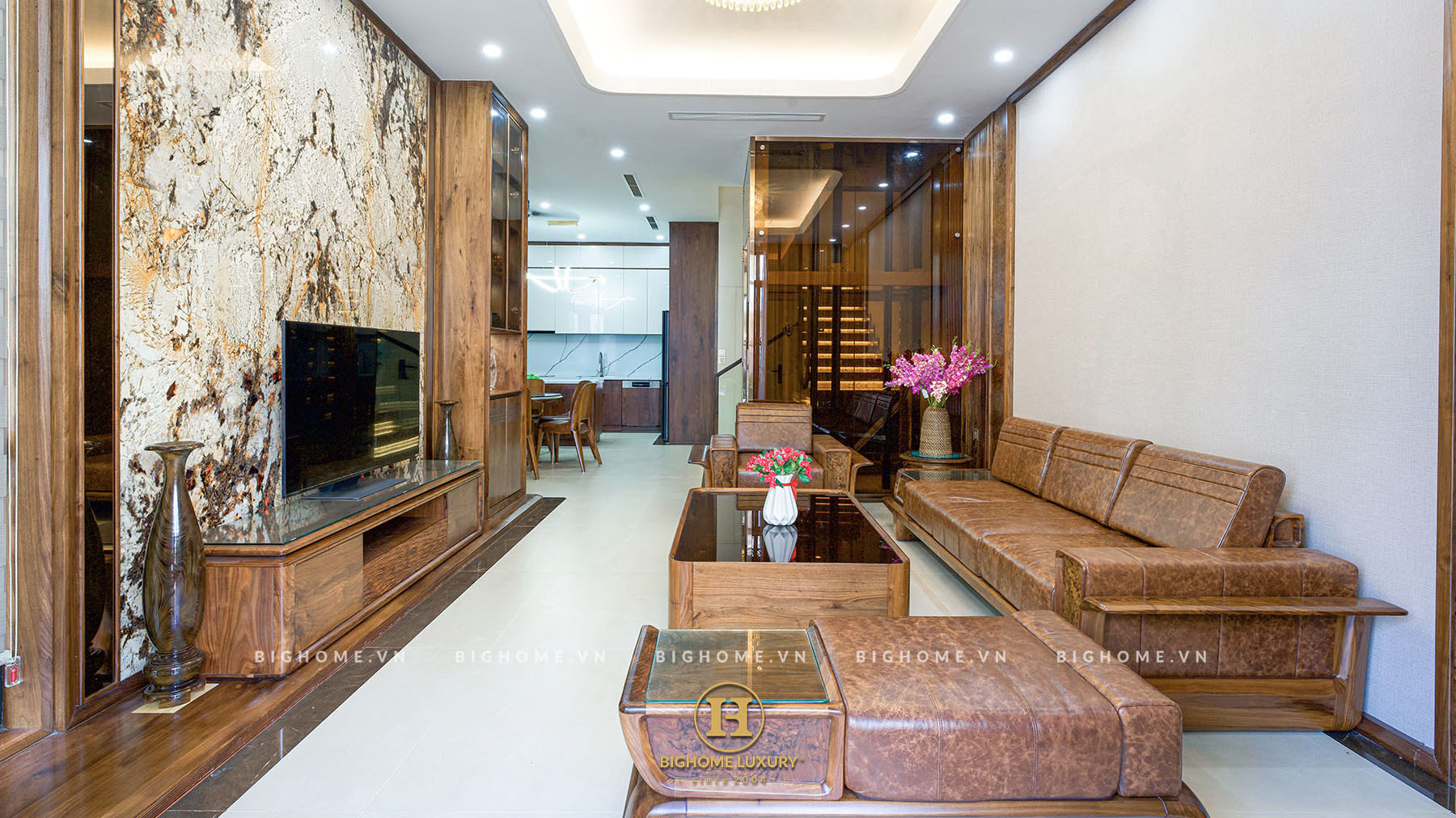 THI CÔNG NỘI THẤT BIỆT THỰ TỨ LẬP OCEAN PARK 2: Hoàn thiện đẹp hơn thiết kế 3D